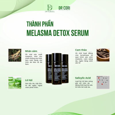 thành phần melasma detox serum