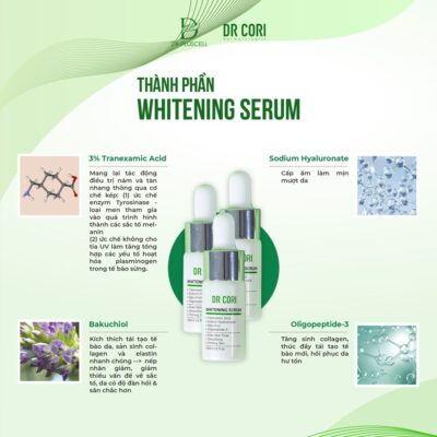 thành phần whitening serum đặc trị nám