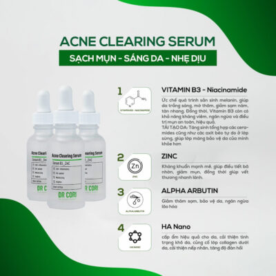 thành phần acne clearing serum